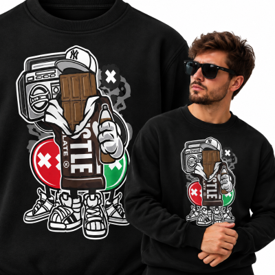 BLUZA  ANIMOWANA  CHOCOLADE SQUAD